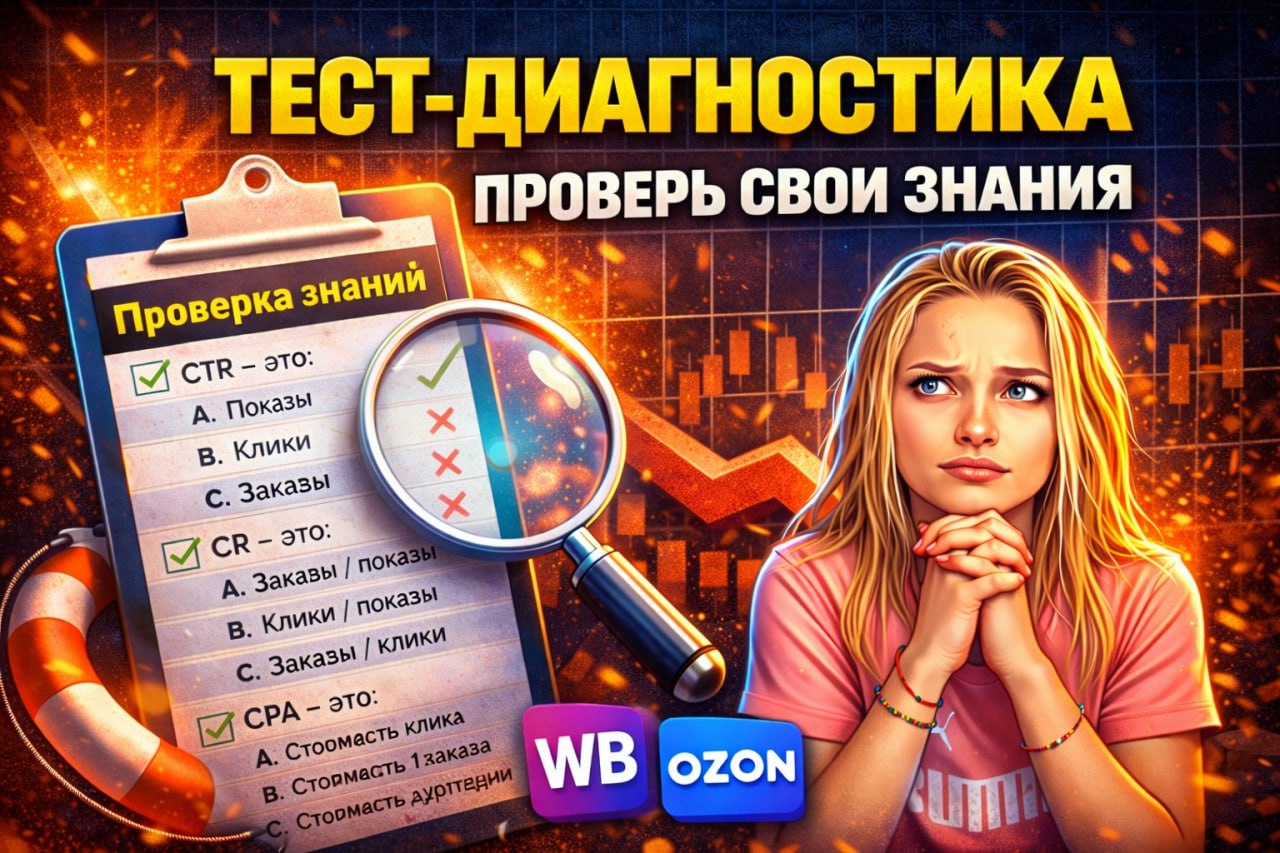 Короткий тест на уровень менеджера маркетплейсов | Диагностика за 10 минут